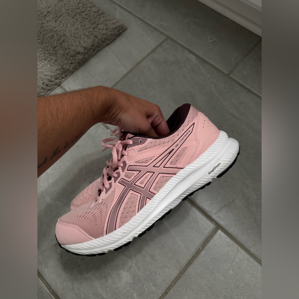Pink Asics Tennis Shoes